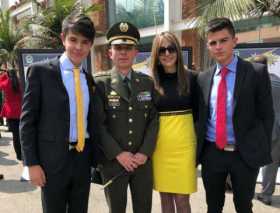 Acompañaron al general Buitrago Arias (en la foto) su esposa y sus hijos, entre otros allegados.