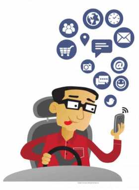 Usar el celular, fumar, llevar el radio a alto volumen son las actividades que más distraen a los conductores, según un estudio 