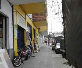 El almacén afectado.