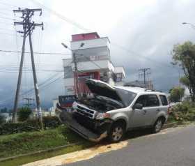 El accidente ocurrió en la Avenida Santander.