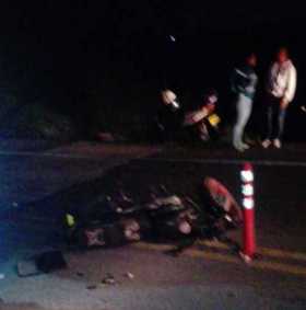 El motociclista subía a Tres Puertas, mientras que el conductor del camión se dirigía a Medellín. 