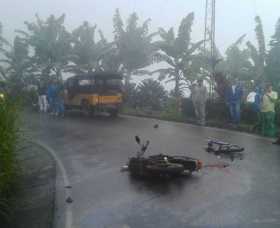 Dos heridos en un choque en la vía Risaralda-Anserma