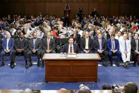 Foto | EFE | LA PATRIA  El exdirector del FBI James Comey testifica ante el Comité de Inteligencia del Senado de EEUU. 