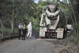 Al caldense lo aprisionó una mezcladora cuando realizaba trabajos en Pereira. 