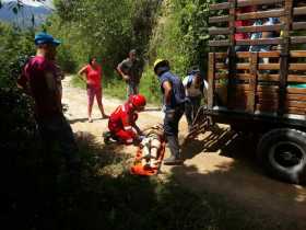 Bomberos Irra transportó los cuerpos.