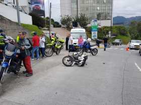 En esta moto transitaba el presunto infractor.