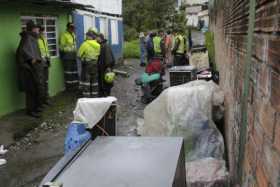 15 familias evacuadas  tras el fuerte aguacero en Manizales