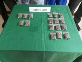 La droga decomisada el día de la captura