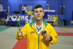 Esteban López Echeverry, séptimo medallista de oro de Caldas en las finales nacionales de los Juegos Supérate Intercolegiado.