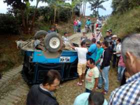 Así quedó el campero.