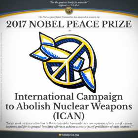 La Campaña Internacional para la Abolición de las Armas Nucleares gana premio Nobel de Paz