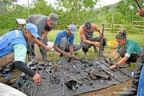 Foto | Colprensa | LA PATRIA  En el proceso colaboraron los 450 observadores, más de un centenar de integrantes de las Farc, y u