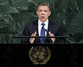 Juan Manuel Santos en la ONU