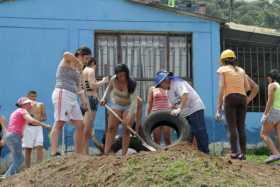 Colorearon el parque de Sinaí