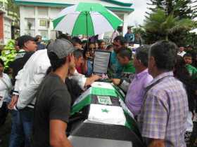 En Riosucio despidieron al minero Argeo Acevedo Valencia