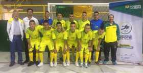 El equipo de microfútbol de Caldas que compite en el Nacional Júnior de Palmira.