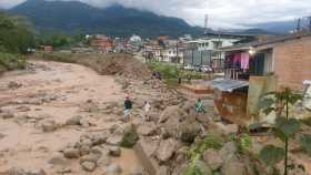 Inundaciones en Mocoa tras fuerte aguacero.