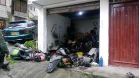 El garaje donde se guardaban las partes.