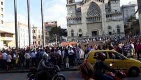 Evacuación en la Gobernación de Caldas. 
