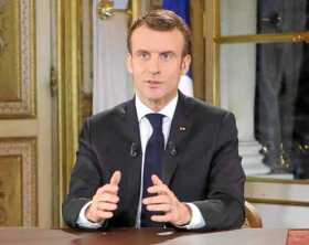 Foto | EFE | LA PATRIA  El presidente de Francia, Emmanuel Macron, durante el discurso televisad