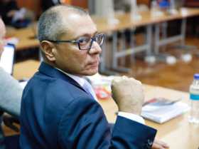 Jorge Glas, vicepresidente ecuatoriano sin funciones, durante una audiencia ante la Corte Nacional Suprema de Quito (Ecuador). 