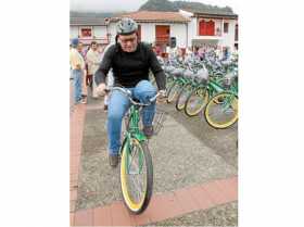 Se estrenó las bicicletas