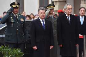 Avanza visita de presidente Santos en Austria