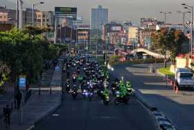 Disturbios por protesta de motociclistas en Bogotá