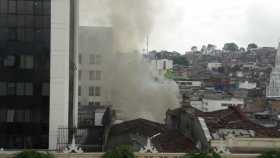 Escape de gas provocó incendio en el centro de Manizales 