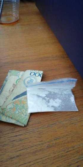 La droga que pretendía vender un estudiante.