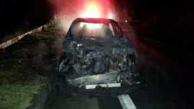 Foto | Bomberos | LA PATRIA El automotor sufrió pérdida total.