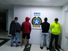 Las autoridades detuvieron a tres hombres en Aguadas. Uno quedó libre porque no tenía nada que ver.  
