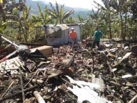 Así quedó la vivienda.