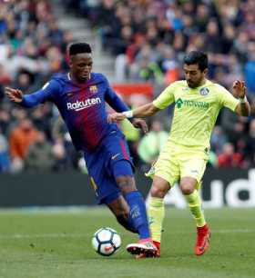 Yerry Mina pide más pista en el Barcelona