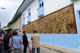 Fotos | Luis Fernando Rodríguez | LA PATRIA Mural inaugurado este fin de semana en la carrera 5 entre calles 4 y 5 del municipio