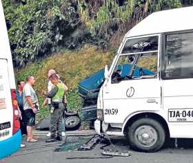 El tránsito estuvo suspendido cerca de una hora por la vía antigua a Chinchiná.