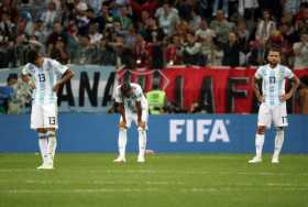 Argentina cedió ayer y terminó goleada.