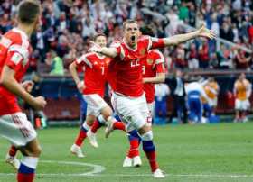 Debut con goles en el Mundial: Rusia goleó 5-0 a Arabia Saudí 