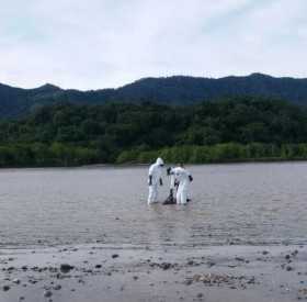 En este lugar hallaron el cadáver en el río Magdalena.