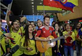 Hinchas colombianos en Rusia