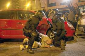 98 heridos se registraron ayer en las protestas que tienen lugar en Barcelona por la detención en Alemania de Carles Puigdemont.