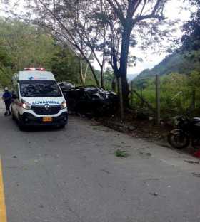 Una persona muerta en choque en la vía Manizales - Medellín 