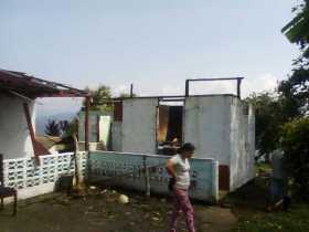 Vendaval destechó viviendas en Santa Elena y El Vergel (Marquetalia)