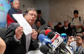 El candidato presidencial Gustavo Petro insiste en que la Registraduría y el Gobierno Nacional preparan un fraude electoral a fa