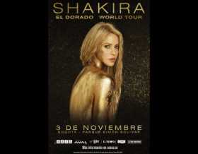 3 de noviembre, la cita con Shakira en Bogotá