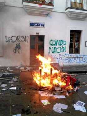 En Popayán se enfrentaron universitarios y agentes del Esmad. También hubo disturbios en Bogotá y Nariño. 