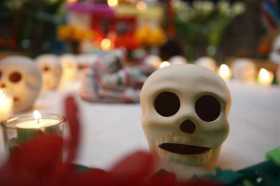  La embajada de México en Uruguay celebró hoy la primera jornada del Día de los Muertos