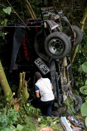 Dos lesionados por choque en Salamina