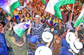 Fotos | Rubén Darío López | LA PATRIA  La banda de Montebonito (Marulanda) celebró su segundo lugar y el premio a su directora. 