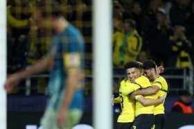 Borussia Dortmund goleó ayer al Atlético de Madrid.